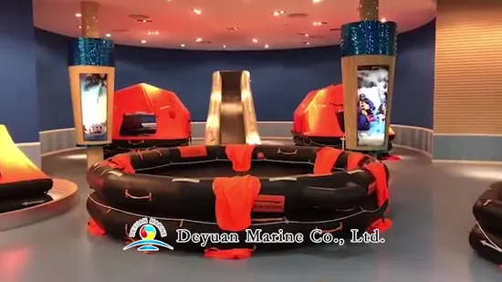 Single Chute Sliding Escape System with Inflated Boarding Platform